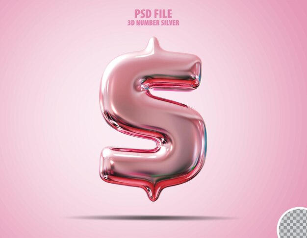 3d dollar pink luxury render