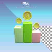 PSD 3d dollar podium