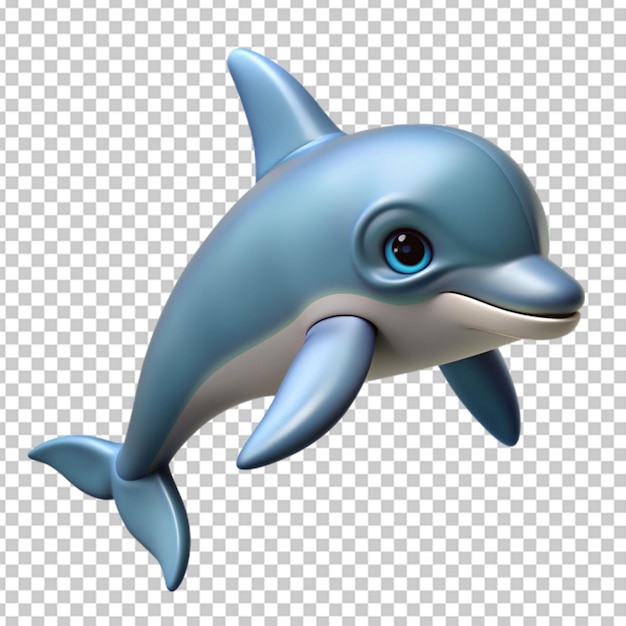 PSD 3d dolphin transparent background