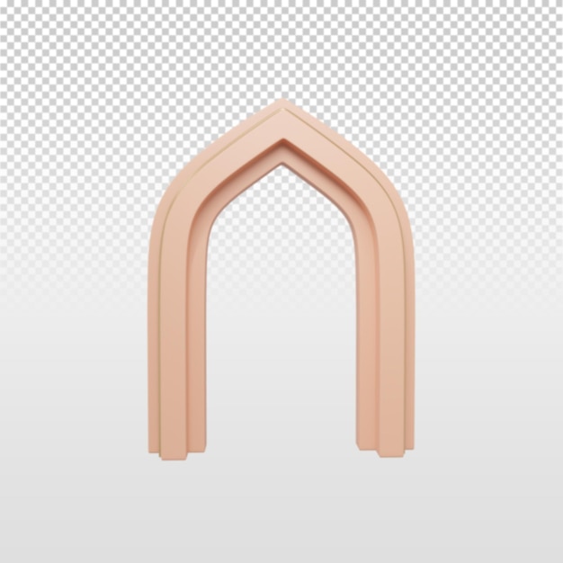 3d door frame rendered concept