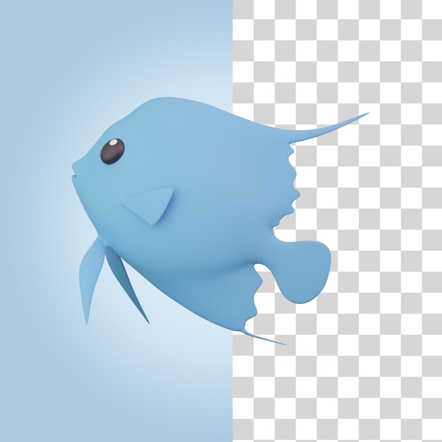 Иллюстрация 3D-рыбы Дори