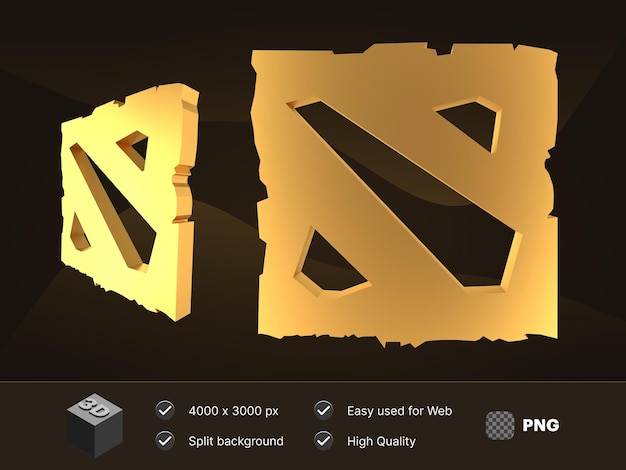 PSD 3d dota-spellogo