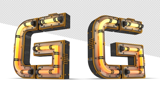 3d Drewniany Alfabet Z Efektem światła Neonowego