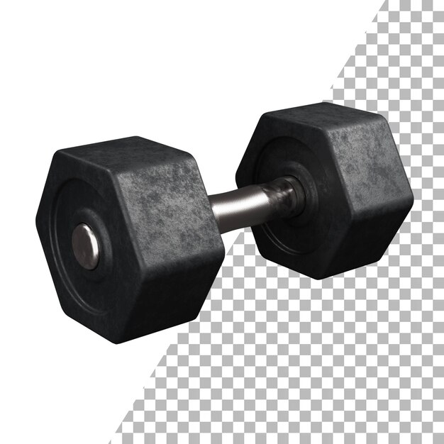 PSD 3d dumbbell weights or gym icon png