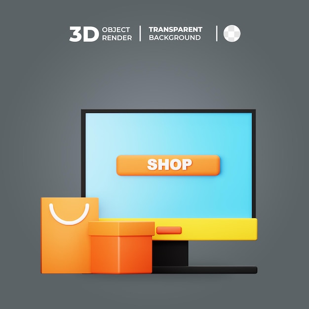 PSD 3d e-commerce