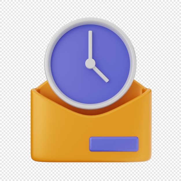 3d e-mail bericht envelop icon illustratie render