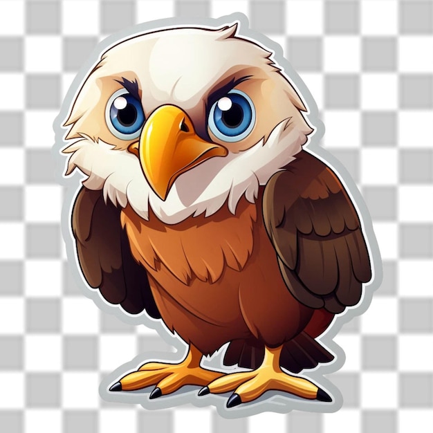 PSD 3d eagle sticker clipart sublimation png