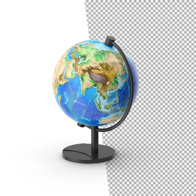 PSD 3d earth globe png