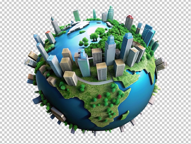 PSD 3d earth globe