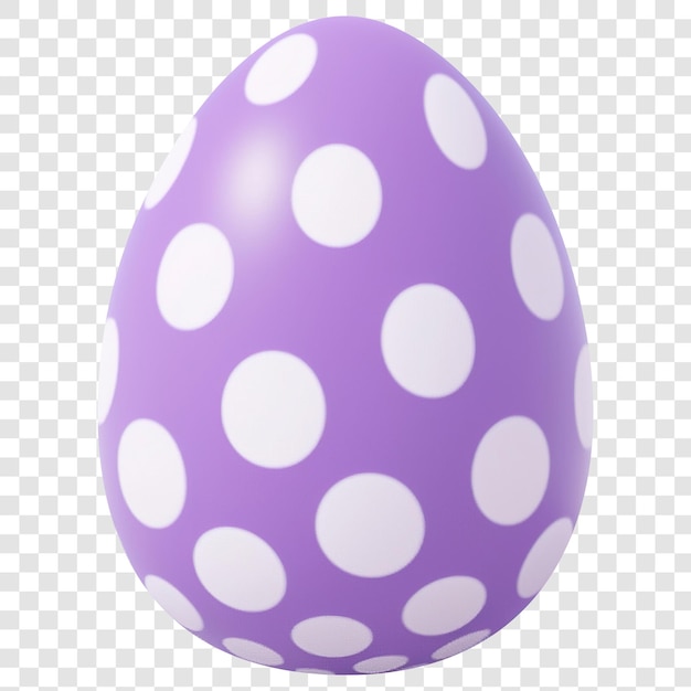 3d easter egg geïsoleerd op doorzichtige achtergrond PNG