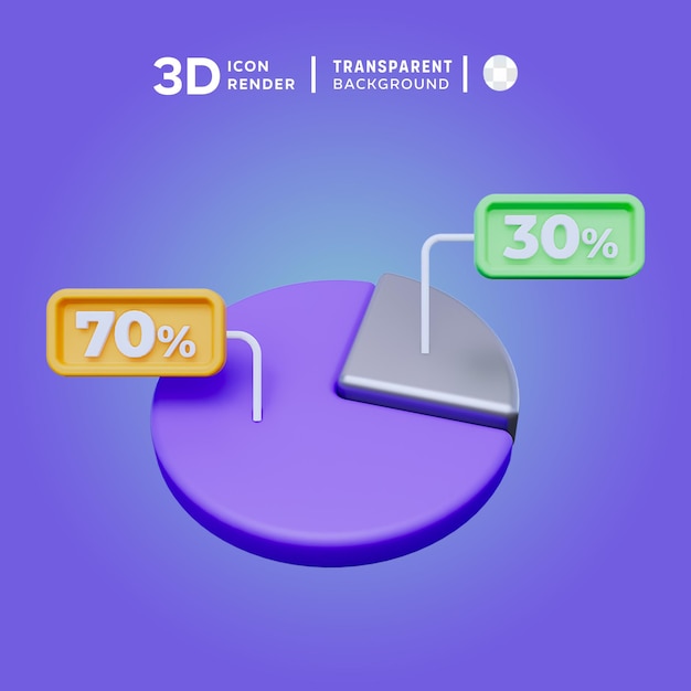 PSD illustrazione 3d del venerdì nero dell'e-commerce