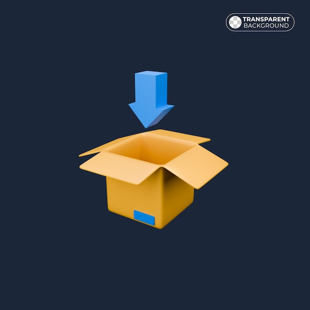 3D-изометрическая коробка электронной коммерции