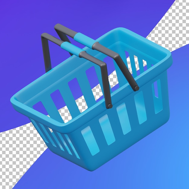 PSD 3d ecommerce shopping cart