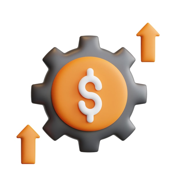 3d economie economie concept hoge kwaliteit render pictogram illustratie