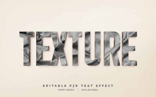 3d Editable psd text effect