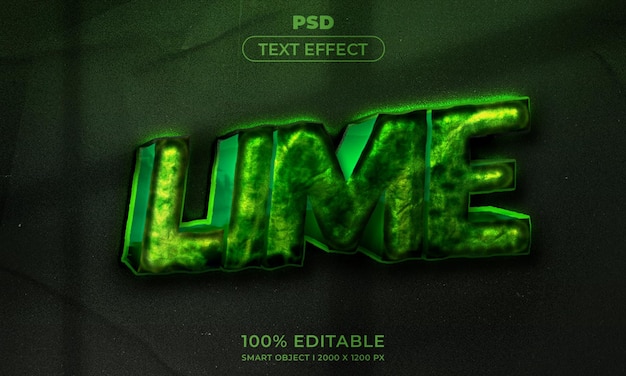 3d editable text and logo effect style mockup with dark abstract background