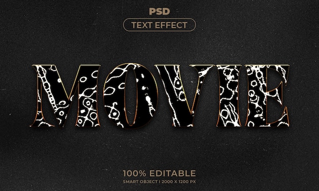 PSD 暗い抽象的な背景を持つ 3d 編集可能なテキストとロゴ効果スタイルのモックアップ