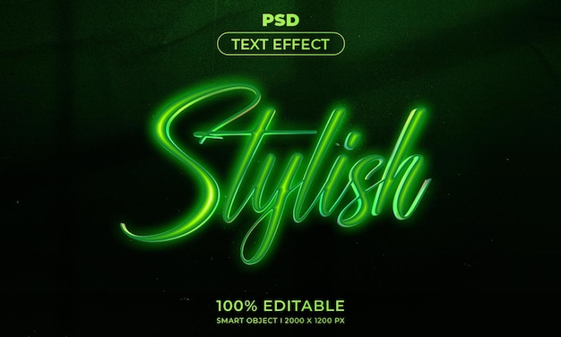 3d editable text and logo effect style mockup with dark abstract background