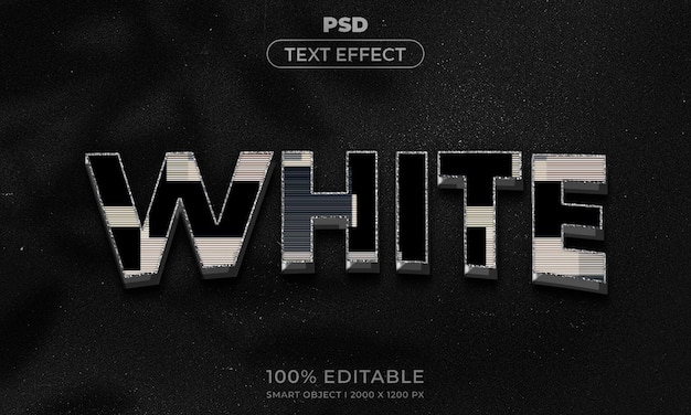 3d editable text and logo effect style mockup with dark abstract background
