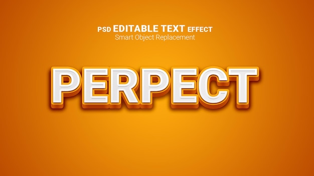 3D編集可能なテキスト効果PSD