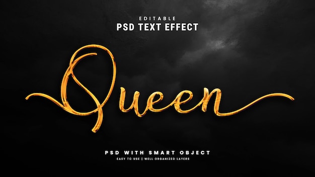 PSD 3d editable text effect style premium psd