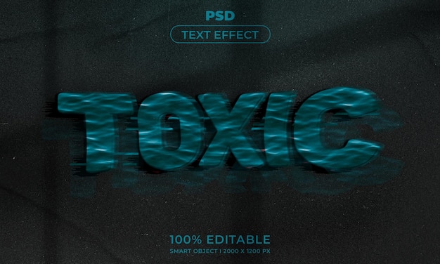 PSD 3d редактируемый текстовый эффект с фоном