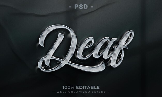 PSD 3d editable text effect style with background