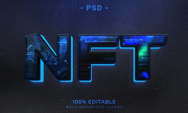 PSD 3d editable text effect style with background