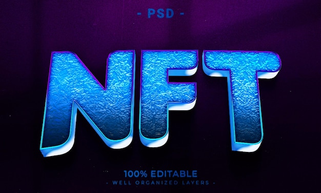 PSD 3d editable text effect style with background