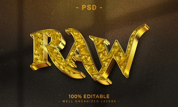 PSD 3d editable text effect style with background