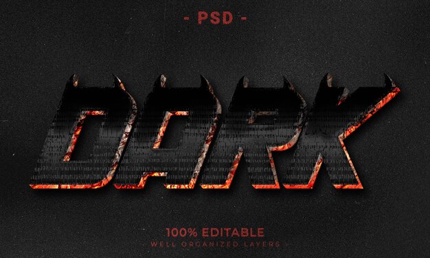 3d editable text effect style with background