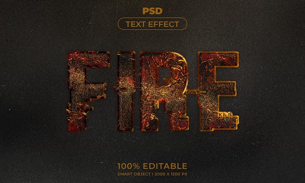 PSD 3d editable text effect style with background