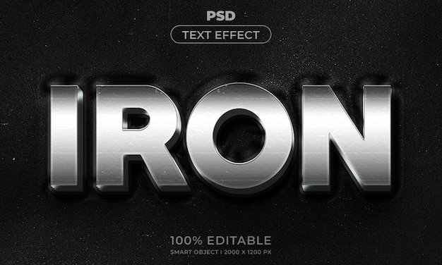 3d editable text effect style with background