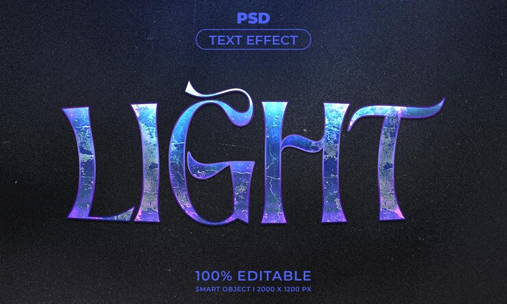 PSD 3d editable text effect style with background