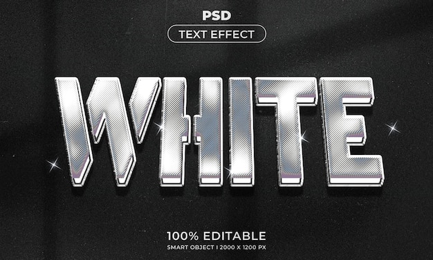 3d editable text effect style with background