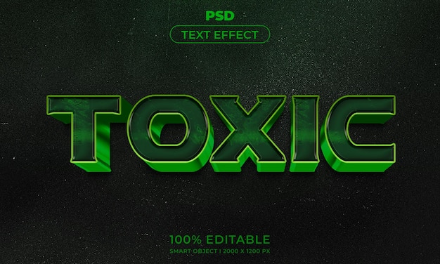 3d editable text effect style with background