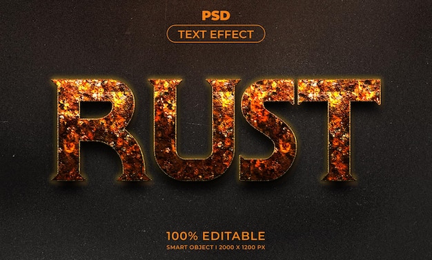 PSD 3d editable text effect style with background