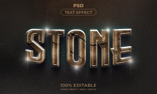 3d editable text effect style with background