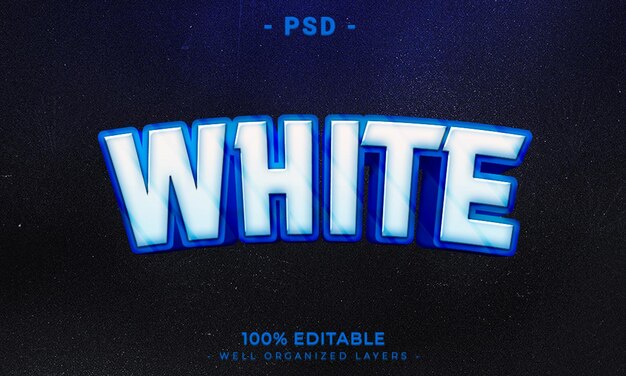 PSD 3d editable text effect style with background