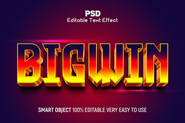 3d editable text effect style