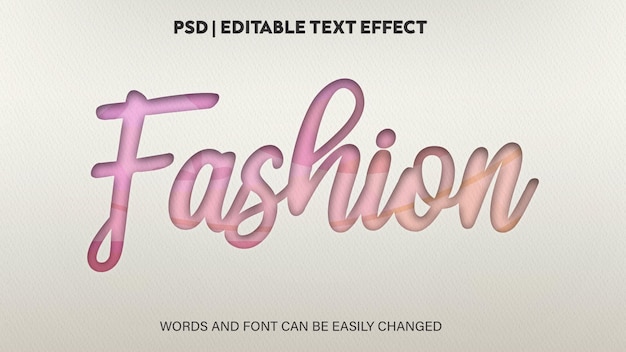 PSD 3d editable text effect