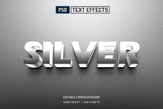 PSD 3d editable text effect