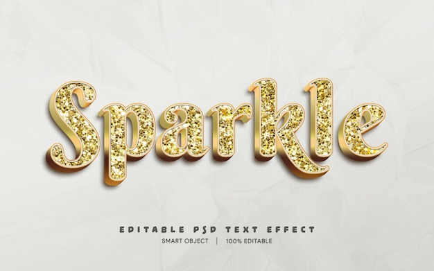 3d Editable text effect