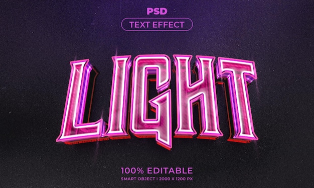 PSD 3d editable text and logo effect style mockup with dark abstract background