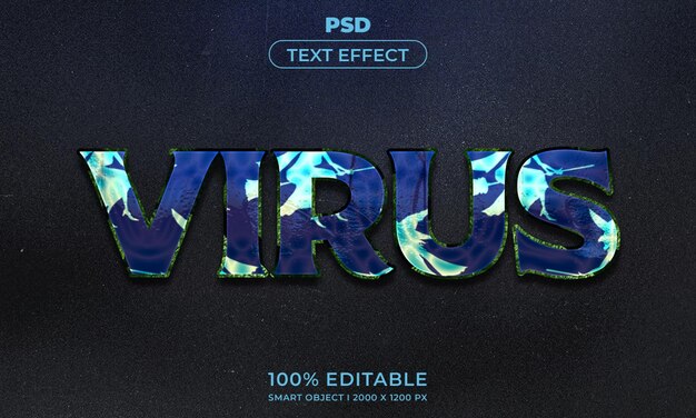 PSD testo modificabile 3d e mockup in stile effetto logo con sfondo astratto scuro