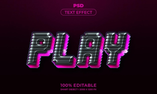 3d редактируемый макет в стиле текста и логотипа с темным абстрактным фоном