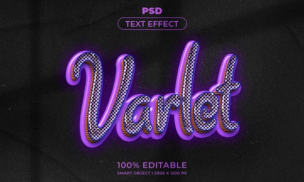 3d editable text and logo effect style mockup with dark abstract background