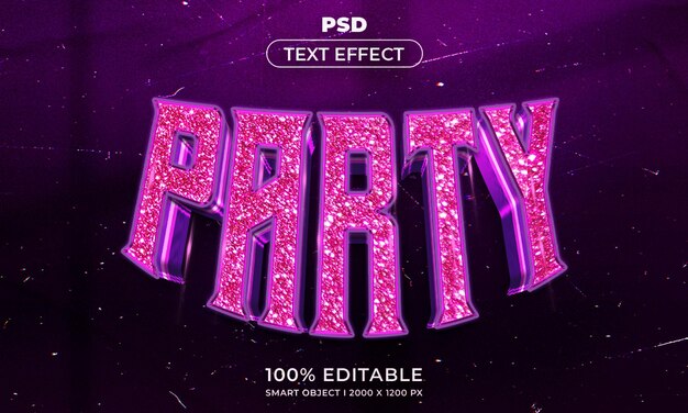 PSD 3d editable text and logo effect style mockup with dark abstract background