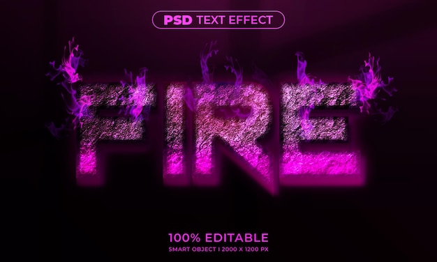 3d editable text and logo effect style mockup with dark abstract background