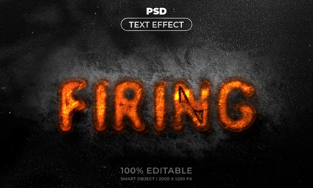 PSD testo modificabile 3d e mockup in stile effetto logo con sfondo astratto scuro